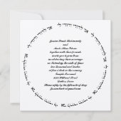 Hebreeuws Joodse bruiloft Uitnodiging Ivory Metall (Voorkant)