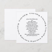 Hebreeuws Joodse bruiloft Uitnodiging Ivory Metall (Voorkant / Achterkant)