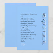 Hebreeuws Joodse Wedding Invitation Ani L'Dodi Eng Kaart (Voorkant / Achterkant)