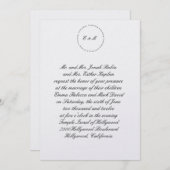 Hebreeuws Joodse Wedding Invitation Ani L'Dodi Met Kaart (Voorkant / Achterkant)