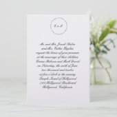 Hebreeuws Joodse Wedding Invitation Ani L'Dodi Met Kaart (Staand voorkant)