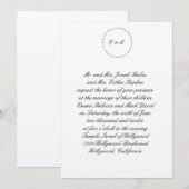 Hebreeuws Joodse Wedding Invitation Ani L'Dodi Sil Kaart (Voorkant / Achterkant)