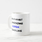 hebreeuws lerares moreh , geweldige koffiemok (Voorkant links)