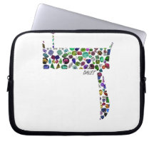 Hebreeuws Letter DALET gemaakt met Gemstenen