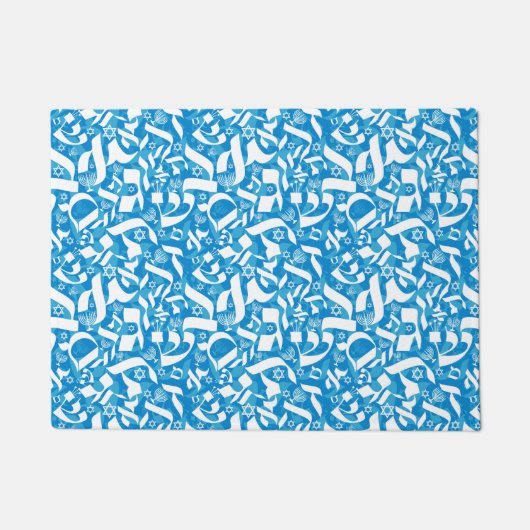Hebreeuws Letters Doormat - Gepersonaliseerd groot Deurmat (Voorkant)