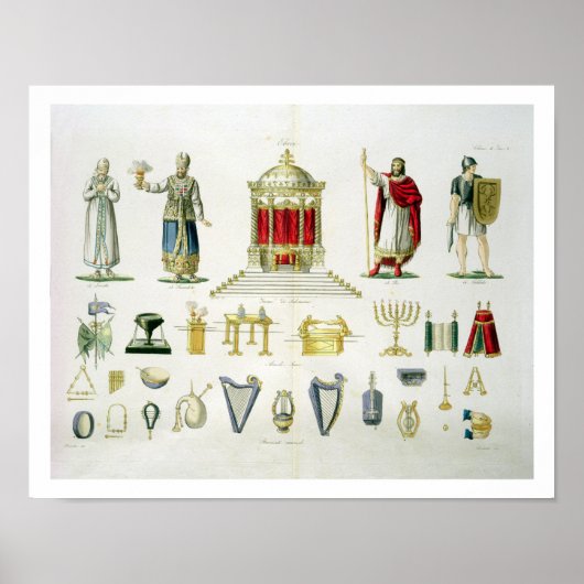 Hebreeuws Levi, Priest, King en Soldaat met Sacred Poster (Voorkant)