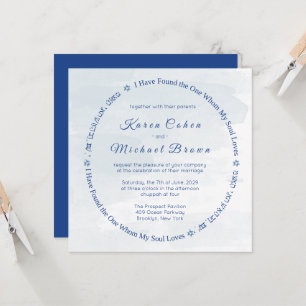 Hebreeuws liefdesgedicht Ster van David Joodse Huw Kaart