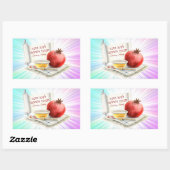 Hebreeuws l'shanah Tovah Joodse Jom Kippur Rechthoekige Sticker (Vel)