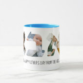 Hebreeuws Papa Foto Collage Fathers Day Mok (Midden)