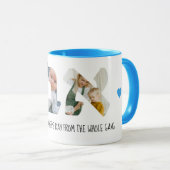 Hebreeuws Papa Foto Collage Fathers Day Mok (Voorkant rechts)