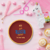 Hebreeuws Pascha Familie Seder Diner Papieren Bordje (Feest)