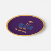 Hebreeuws Pascha Familie Seder Diner Papieren Bordje (Gekanteld)