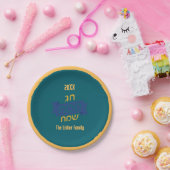 Hebreeuws Pascha Familie Seder Diner Papieren Bordje (Feest)