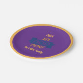 Hebreeuws Pascha Familie Seder Diner Papieren Bordje (Gekanteld)