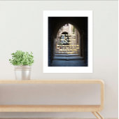 Hebreeuws Shalom Jeruzalem goud op blauw Folie Afdrukken