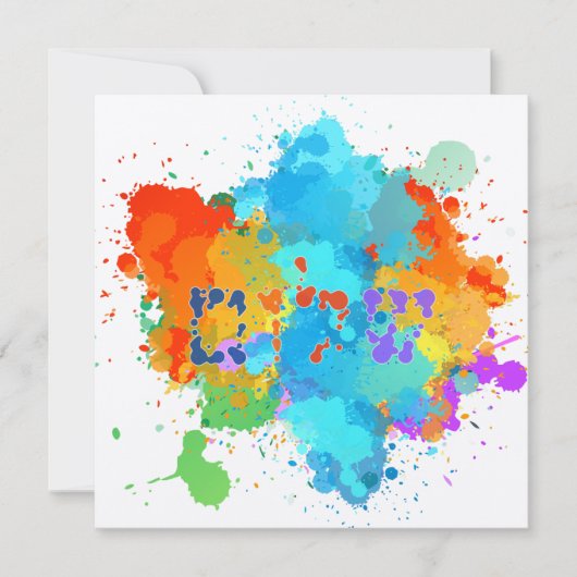 Hebreeuws "Shalom" met de Achtergrond van de Splas (Voorkant)