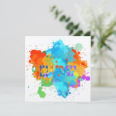 Hebreeuws "Shalom" met de Achtergrond van de Splas (Staand voorkant)