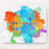 Hebreeuws "Shalom" met de Achtergrond van de Splas Muismat (Voorkant)