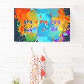 Hebreeuws "Shalom" met de Achtergrond van de Splas Spandoek (Insitu)