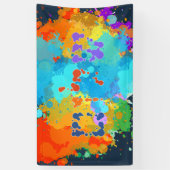 Hebreeuws "Shalom" met de Achtergrond van de Splas Spandoek (Verticaal)