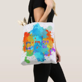 Hebreeuws "Shalom" met de Achtergrond van de Splas Tote Bag (Dichtbij)