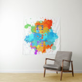 Hebreeuws "Shalom" met de Achtergrond van de Splas Wandkleed (In Situ (horizontaal))