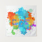 Hebreeuws 'Shalom' met spetters achtergrond   Wandkleed (Voorkant)