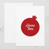 Hebreeuws Shana Tova en Appel Feestdagenkaart (Voorkant / Achterkant)