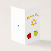 Hebreeuws Shana Tova met de ster van David kaart (Buitenkant)