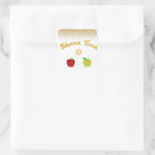 Hebreeuws Shana Tova Star David Vierkante Sticker (Tas)