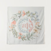 Hebreeuws Shema Israel in het bloeiende joodse geb Wandkleed (Voorkant (horizontaal))