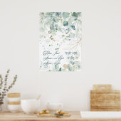 Hebreeuws Shema Israel Jewish Prayer Torah Quote Poster (Keuken)