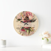 Hebreeuws Shema Israel - Joodse gebedden met bloem Grote Klok (Huis)