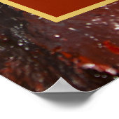 Hebreeuws Shema Jewish Prayer Red Abstract Paint A Poster (Hoek)