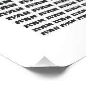 Hebreeuws Typografie Word "EMMET" - De waarheid Perfect Poster (Hoek)