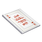 Hebreeuws Venachafoch-hu - Purim Queen Kaart spele Notitieboek (Rechterzijde)