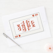 Hebreeuws Venachafoch-hu - Purim Queen Kaart spele Rechthoekige Sticker (Envelop)