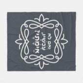 Hebreeuws: Zo niet nu, wanneer? Pirke Avot Quote Fleece Deken (Voorkant (Horizontaal))