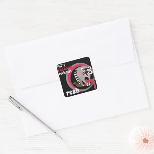 Hebreeuwse Aleph-Bet dierlijke Stickers (Envelop)