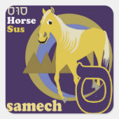 Hebreeuwse Aleph-Bet dierlijke Stickers (Voorkant)