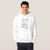 Hebreeuwse alfabet hoodie (Voorkant volledig)