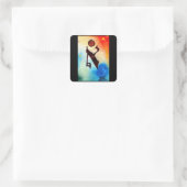 Hebreeuwse Alfabet Letters- Aleph Vierkante Sticker (Tas)