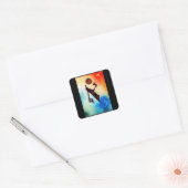 Hebreeuwse Alfabet Letters- Aleph Vierkante Sticker (Envelop)