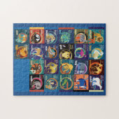 Hebreeuwse alfabet Puzzle Legpuzzel (Horizontaal)