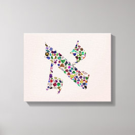 Hebreeuwse brief ALEF Canvas Afdruk