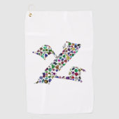 Hebreeuwse brief ALEF Golfhanddoek (Voorkant)