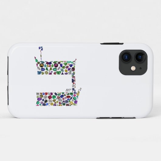 Hebreeuwse brief BET Case-Mate iPhone Case (Achterkant (horizontaal))