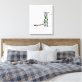 Hebreeuwse brief DALET Canvas Afdruk (Insitu (Slaapkamer))