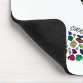 Hebreeuwse brief GIMMEL gemaakt met gemstenen Muismat (Hoek)