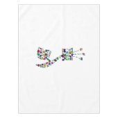 Hebreeuwse brief GIMMEL gemaakt met gemstenen Tafelkleed (Voorkant)